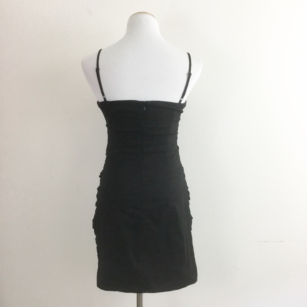 MM Couture By Miss Me Layered Black Bow Dress - Picture 5 of 6
